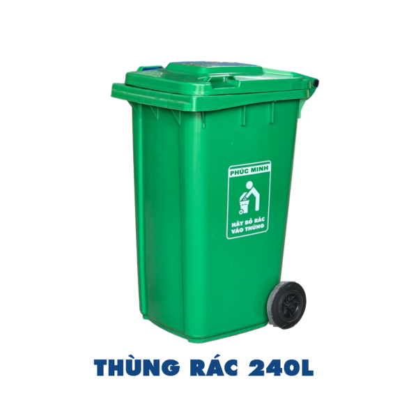 Thùng rác nhựa 240 lít- Nhựa HDPE