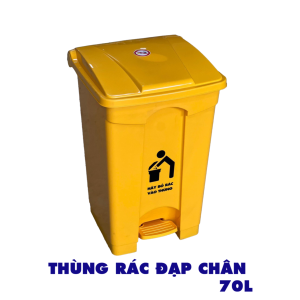 Thùng rác nhựa đạp chân 70 lít