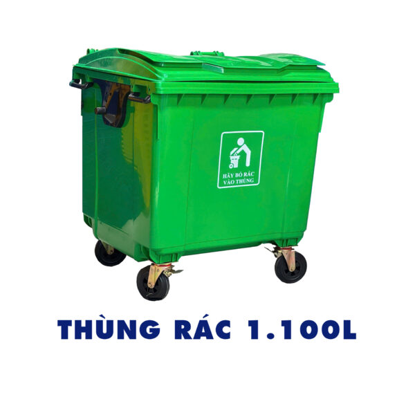 Thùng rác 1.100 lít