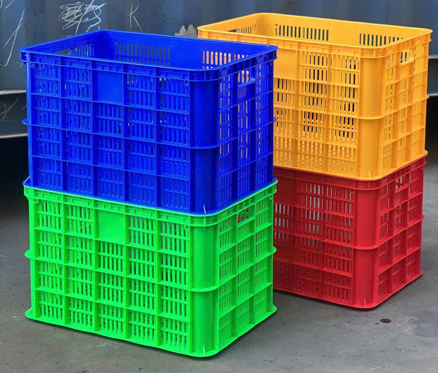 Sóng nhựa hở 3T9, Thùng nhựa 3T9