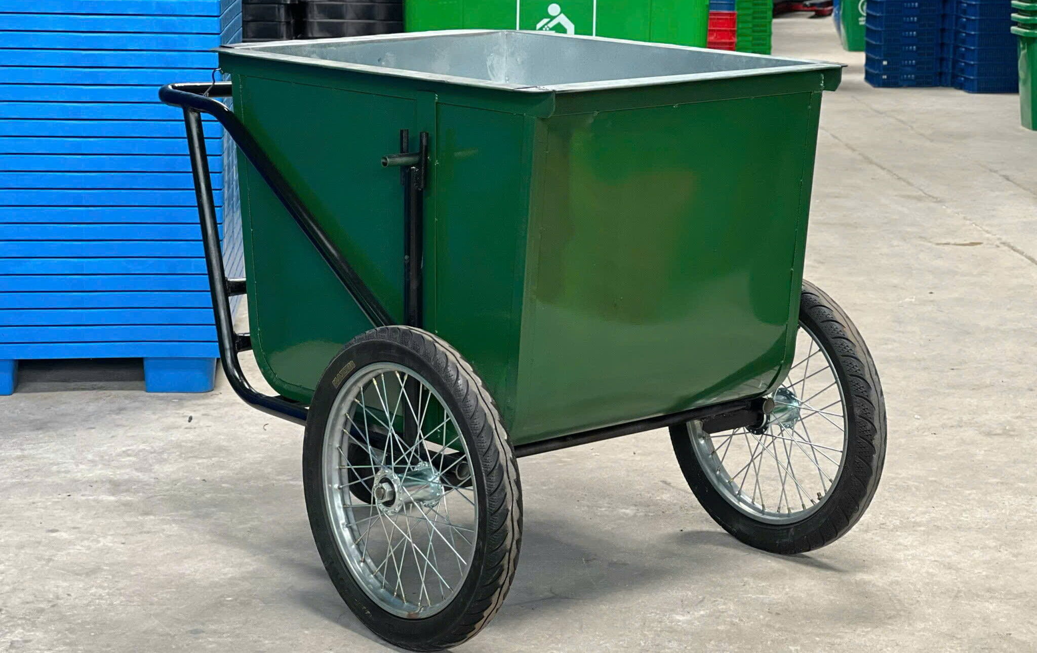 Xe gom rác - Xe đẩy rác – Xe gom rác 3 bánh