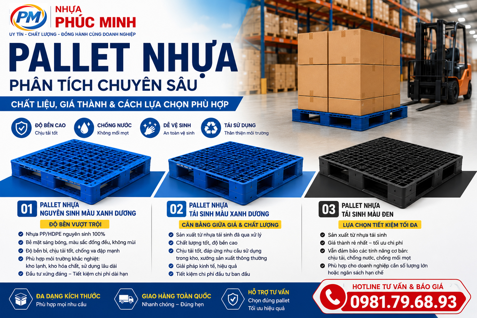 Phân loại Pallet nhựa